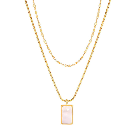 Mireya Pearl Layered Necklace