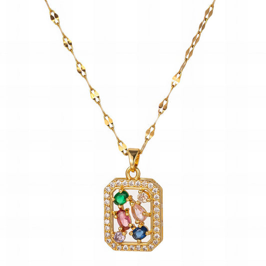 Florabelle Gem Pendant Necklace