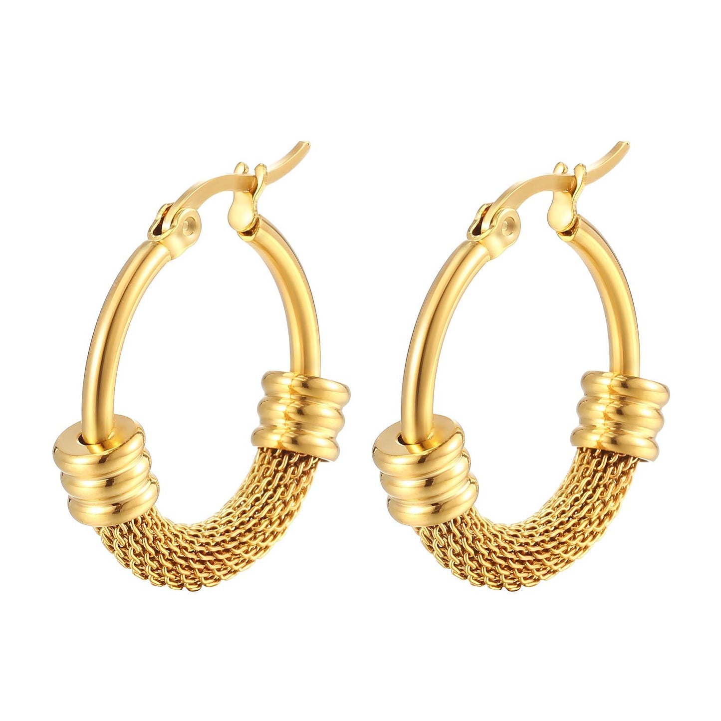 Verola Mesh Hoop Earrings