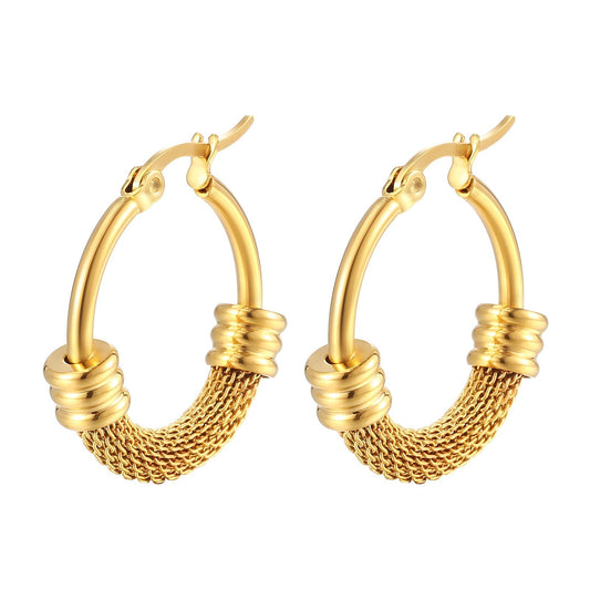 Verola Mesh Hoop Earrings